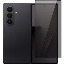 Samsung Galaxy Z Fold 7 Hayalet Ekran Koruyucu Cam Tam Kapatan 5d Privacy Siyah