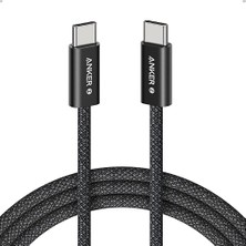 Zolo USB C To C 240 W Hızlı Şarj Örgülü 1 M Kablo A8060, Siyah