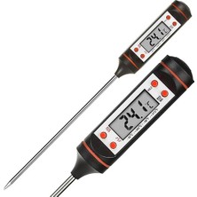 Dijital Ekranlı Mutfak Termometresi Dijital Termometre Sıcaklık Ölçer Et Süt Derece Ölçer