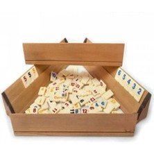 Dekoratif Ağaç Okey Takımı Büyük Boy Eser