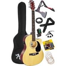 RG-560NT Pack Natural Elektro Akustik Gitar Full Set Ekolayzerli 40 Inç 4/4 Yetişkin