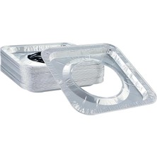 Kare Ocak Üstü Yağ Koruyucu Alüminyum Levha Ocak Kaplamaları, Alüminyum Folyo Kare Ocak Örtüleri, Ocak Koruyucuları, Ocak Üstü Alüminyum Levha 20,5 * 20,5 cm (10 Adet)