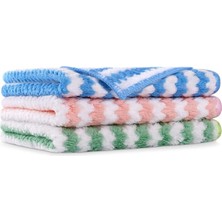 Mikrofiber Temizleme Bezleri, 3 Adet Süper Emici Mikrofiber Temizleme Bezi, Yeniden Kullanılabilir Mikrofiber Bulaşık Bezleri, Ev, Mutfak Için Çok Amaçlı Temizlik Havluları, Boyut 25 x 25 cm