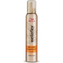 Wellaflex Curls & Waves Güçlü Tutuş Saç Köpüğü 200 Mililitre