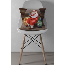 Empressco Kırmızı Noel Baba Desenli Kırlent Kılıfı, Yılbaşı Süsünüz Için Şık ve Neşeli Dekorasyon