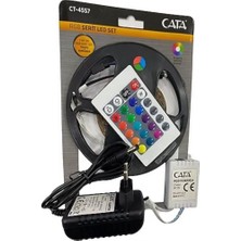 CT-4557 Rgb Şerit LED Seti (5 mt Rgb Led+Trafo+Rgb Kumanda)