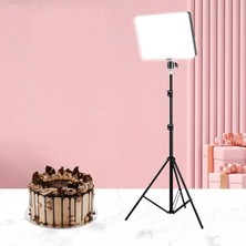 22 Inch 47CM x 31CM Beyaz LED Aydınlatma Uzaktan Kumandalı Yayıncı Işığı Youtuber Twich Yayın Işığı Ürün Göresel Fotoğraflama Tripodlu Aydınlatma (22 Inch - L-3560)