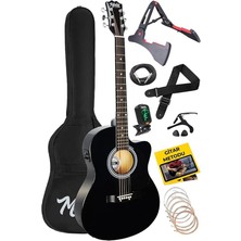 RG-560BK Pack Siyah Elektro Akustik Gitar Full Set Ekolayzerli 40 Inç 4/4 Yetişkin