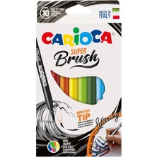 Super Brush Fırça Uçlu Keçeli Boya Kalemi 10'lu,nisan 2018