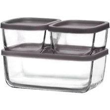 Cube 3'lü Saklama Kabı