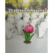 Empressco Beyaz Ahşap Çiçekli Oyuncak, Aktivite ve Hediye Seçeneği