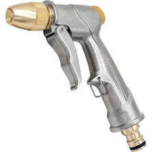 Bahçe El Duşu, Yüksek Basınçlı Bahçe Duşu/bahçe Püskürtme Tabancası, %100 Metal, Ayarlanabilir Su Akışı, Araç Yıkama, Temizlik Işleri ve Bahçe Sulama Için