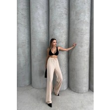 Etiler Collection Çımalı Keten Pantolon