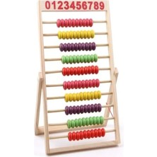 Empressco Renkli Ahşap Büyük Boy Abaküs ve Tangram Seti Hediye Paketiyle