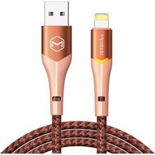 Mc Dodo Işıklı Lightnıng Data-Şarj Kablosu 1.8m Turuncu