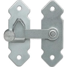 Fransız Kilidi, Metal Mandallı Kapı Kilidi, Sağlam Mekanizma, Bütçe Dostu Bağlantı Aparatı, Kolay Montajlı Pratik Kilit, Nostaljik Tasarım, Kapı, Mobilya, Dolap ve Pencere Kilidi, 180° (Gri)