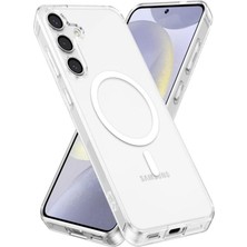 Ennar Samsung Galaxy A15 Uyumlu Magesafe Wireless Şarj Özellikli Şeffaf Silikon Kılıf