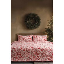 Cotton Collection Kışlık Pazen Çift Kişilik Nevresim Seti Floral