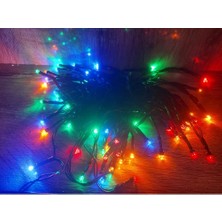 Defne Toprak 10M 100 LED Pilli 2 Kademeli Rgb Işık Siyah Kablo