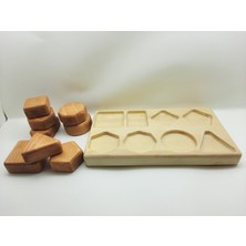 Empressco Eğitici Ahşap Geometrik Şekil Bulmaca Oyunu, Çocuklar Için Renkli ve Eğlenceli