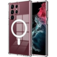Ennar Samsung Galaxy Note 20 Ultra Uyumlu Magesafe Wireless Şarj Özellikli Şeffaf Silikon Kılıf
