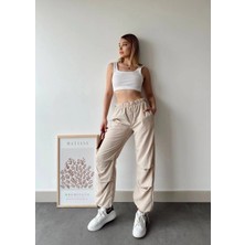 Etiler Collection Paraşüt Pantolon Bej