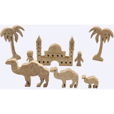 Empressco Değerler Eğitimi Ahşap Figür Seti, Camii Temalı, Öğrenmeye ve Gelişime Destek