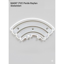 Made Perde Rayı Korniş Köşe Dönüş 90° Üçlü
