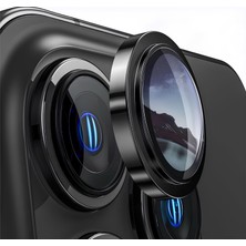 Ennar Apple iPhone 14 Pro Gerçek Cam Safir Lens Koruma Siyah