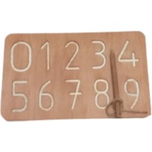 Empressco Kahverengi Iz Tablası Rakamlar, Dekoratif ve Şık Tasarım, Evinize Zarif Dokunuş