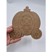 Empressco Sevimli Kül Kedisi Ahşap Boyama Seti, 15X15 Cm, Okul ve Sanat Etkinliği Için