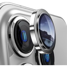 Ennar Apple iPhone 14 Pro Gerçek Cam Safir Lens Koruma Gümüş