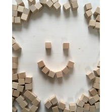 Empressco Beyaz Ahşap Küpler, 2X2X2 Cm, 100 Adet, Çocuklar Için El Işi ve Yapı Malzemesi