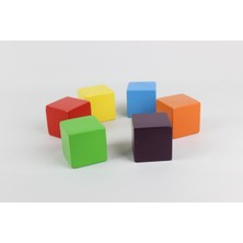 Empressco 6'lı Renkli Küçük Küp Seti, 3,2 Cm, Eğlenceli ve Renkli Tasarım