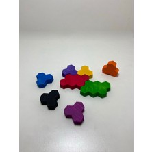 Empressco Renkli Ahşap Bal Petekleri Kule Yapma Eğitici Oyuncak, Çocuklar Için Eğlenceli ve Öğretici