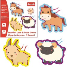 Empressco Renkli Ahşap Ip Geçirme El Becerisi Oyunu Seri 1