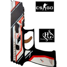 Empressco Ahşap Cs:go Asiimov Temalı Lastik Atan Tabanca, Şık ve Dayanıklı Tasarım