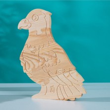 Empressco Doğal Ahşap Puzzle Hobi Boyama Serisi Kartal, Eğlenceli ve Öğretici Oyuncak