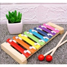 Empressco Ahşap 8 Notalı Ksilofon, Renkli ve Kaliteli Çocuk Müzik Aleti