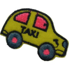 Marsilyan Aplike Ütü Ile Yapışan Taxi Arma 3x2,5 cm