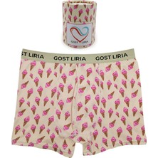 GOST LİRİA -  İce Cream Desenli Erkek Boxer