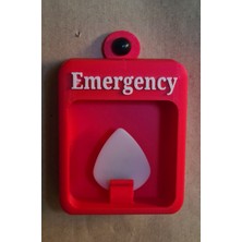 3D Atölyem 3D Baskı Emergency Plectrum Tutucu – Duvara Asılabilir Gitar Pena Kutusu – Dekoratif Pena Standı