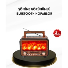 Zero Land Lvsqvr Alev Işığı Efektli Solar Bluetooth Hoparlör Radyo Destekli Taşınabilir Model
