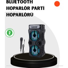 Zero Land Lvsqvr Bluetooth Bağlantılı Taşınabilir Hoparlör – LED Işıklı, Fm Radyolu, Mikrofon Girişli
