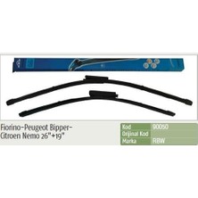 Universal Silecek Süpürgesi (Muz) Fıat Fıorıno-Peugeot Bıpper-Cıtroen Nemo (650 - 480 Mm)