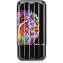 Bek Tobacco Lubinski Dijital Lion CarbonFiber Puro Kılıfı Siyah 3lü (60Ring)