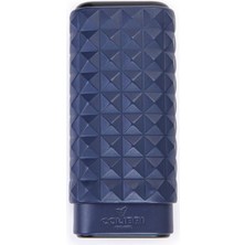 Colibri Quasar Lacivert Üçlü Deri Puro Kılıfı(60 Ring)