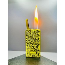 Lighter Modern Tasarım Otomatik Ateşleme Işlemeli Gazlı Çakmak