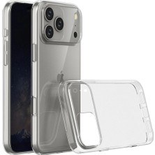 Case World Caseworld Apple iPhone 17 Promax ile Uyumlu Kapak Süper Silikon Şeffaf Kılıf