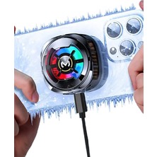 Exenar Oyuncu Telefon Hava Soğutma Fanı 3 Kademe Radyatör Fan Telefon Soğutucu Tak Çalıştır Magsafe